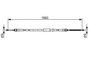 Bosch 1 987 482 638 - Brzdové lano -