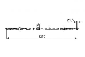 Bosch 1 987 482 898 - Brzdové lano -