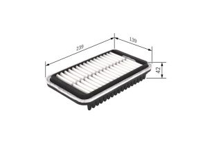 Bosch F 026 400 418 - Vzduchový filter -