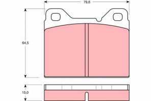 TRW GDB1065 - Brzdové platničky -
