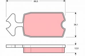 TRW GDB127 - Brzdové platničky -