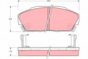 TRW GDB3034 - Brzdové platničky -