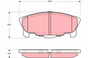 TRW GDB3320 - Brzdové platničky -