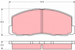 TRW GDB355 - Brzdové platničky -