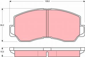 TRW GDB785 - Brzdové platničky -