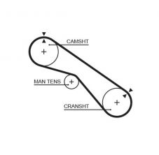 Gates 5321XS - Rozvodový remeň