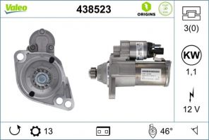 Valeo 438523 - Štartér -