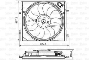 Valeo 698582 - Ventilátor motora -