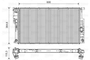 Valeo 735455 - Chladič vody -