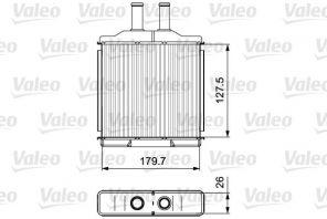Valeo 811541 - Výmenník tepla vnútorného kúrenia -