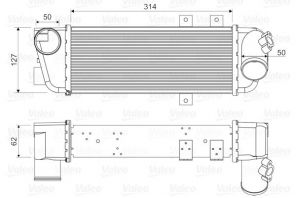 Valeo 818333 - Chladič plniaceho vzduchu -