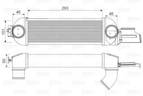Valeo 818355 - Chladič plniaceho vzduchu -