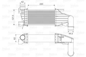 Valeo 818555 - Chladič plniaceho vzduchu -