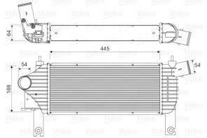 Valeo 818608 - Chladič plniaceho vzduchu -