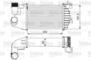 Valeo 818627 - Chladič plniaceho vzduchu -