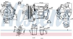 Nissens 890801 - Kompresor -