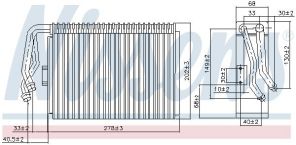 Nissens 92097 - Výparník -