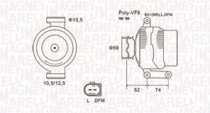 Magneti Marelli 063731928010 - Alternátor -