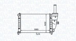 Magneti Marelli 350213187100 - Chladič vody -