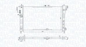 Magneti Marelli 350213199800 - Chladič vody -