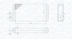 Magneti Marelli 350218403000 - Výmenník tepla vnútorného kúrenia