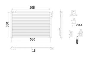 Mahle AC 910 000S - Kondenzátor