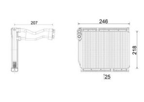 Mahle AE 161 000P - Výparník