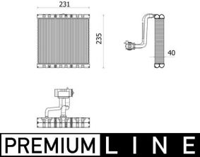 Mahle AE 166 000P - Výparník