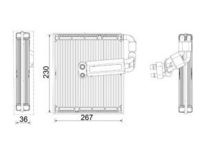 Mahle AE 26 000P - Výparník
