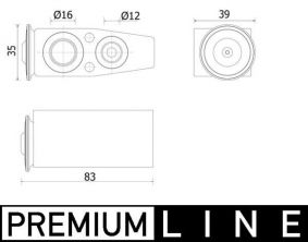 Mahle AVE 142 000P - Ventil