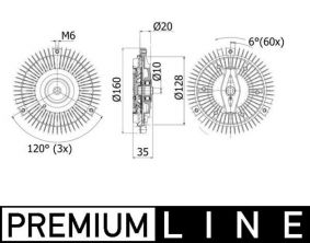 Mahle CFC 261 000P - Ventilátor spojky