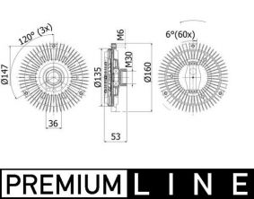 Mahle CFC 263 000P - Ventilátor spojky