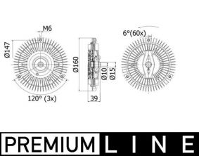 Mahle CFC 265 000P - Ventilátor spojky