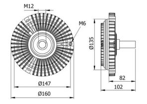 Mahle CFC 29 000S - Ventilátor spojky