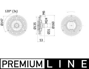 Mahle CFC 48 001P - Ventilátor spojky