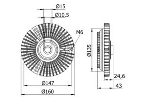Mahle CFC 52 000S - Ventilátor spojky