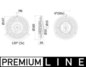 Mahle CFC 54 001P - Ventilátor spojky