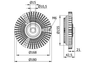 Mahle CFC 71 000S - Ventilátor spojky