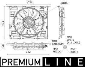 Mahle CFF 535 000P - Ventilátor motora
