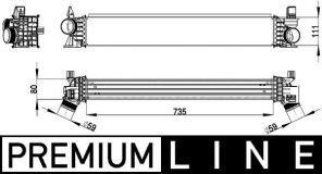 Mahle CI 148 000P - Chladič plniaceho vzduchu