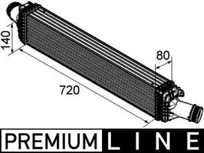 Mahle CI 169 000P - Chladič plniaceho vzduchu