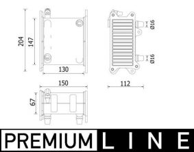 Mahle CI 223 000P - Chladič plniaceho vzduchu