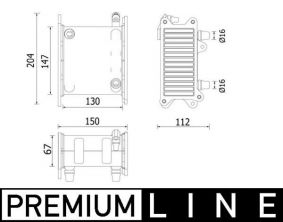 Mahle CI 224 000P - Chladič plniaceho vzduchu