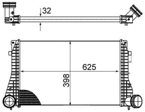 Mahle CI 482 000S - Chladič plniaceho vzduchu