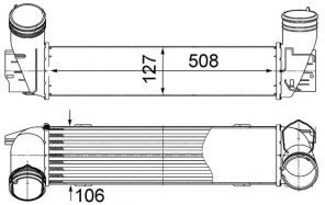 Mahle CI 490 000S - Chladič plniaceho vzduchu