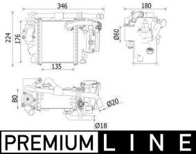 Mahle CI 540 000P - Chladič plniaceho vzduchu