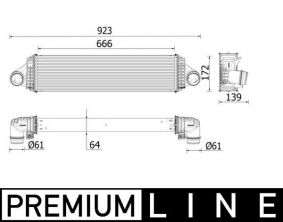 Mahle CI 550 000P - Chladič plniaceho vzduchu