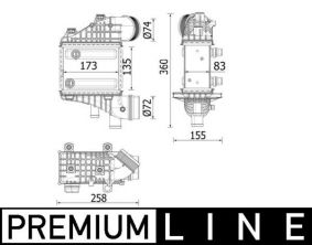 Mahle CI 552 000P - Chladič plniaceho vzduchu