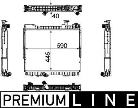 Mahle CR 1171 000P - Chladič vody -