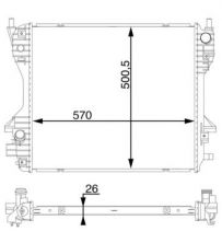 Mahle CR 1200 000S - Chladič vody -